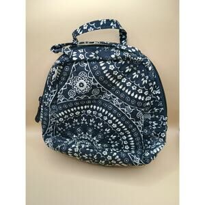 Vera Bradley Black Bandana Medallion Quilted Small Lunchbox Bag With Ice Block